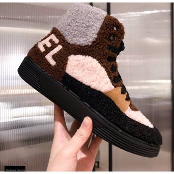 Chanel Shearling Back Logo High-top Sneakers 03 2020 (kaola-20121209)