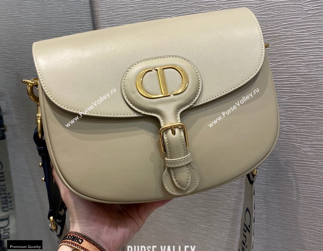 Dior Large Bobby Bag in Box Calfskin Beige 2020 (vivi-20121501)