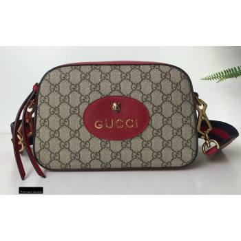 Gucci GG Supreme Canvas Messenger Bag 476466 Red (dlh-20121608)