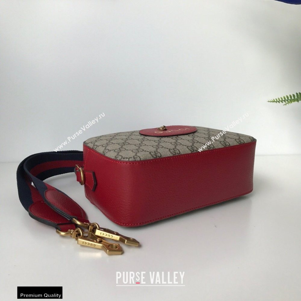 Gucci GG Supreme Canvas Messenger Bag 476466 Red (dlh-20121608)