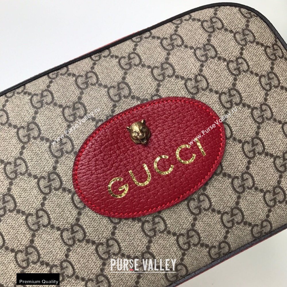 Gucci GG Supreme Canvas Messenger Bag 476466 Red (dlh-20121608)