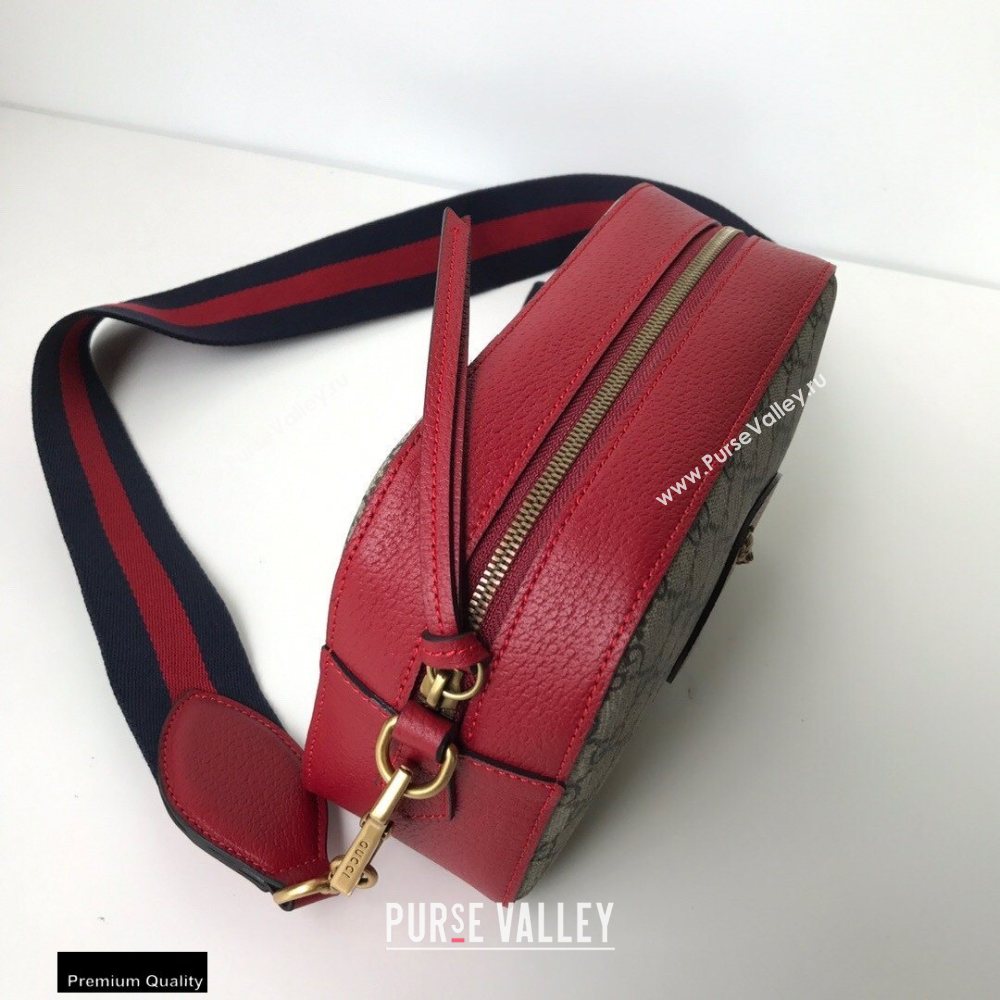 Gucci GG Supreme Canvas Messenger Bag 476466 Red (dlh-20121608)