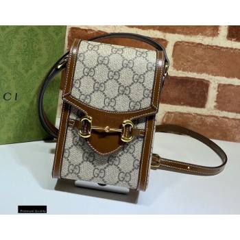 Gucci Horsebit 1955 Mini Bag 625615 GG Canvas Coffee 2020 (dlh-20121601)