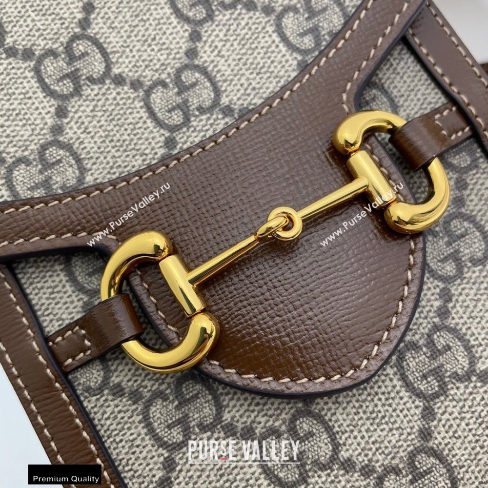 Gucci Horsebit 1955 Mini Bag 625615 GG Canvas Coffee 2020 (dlh-20121601)