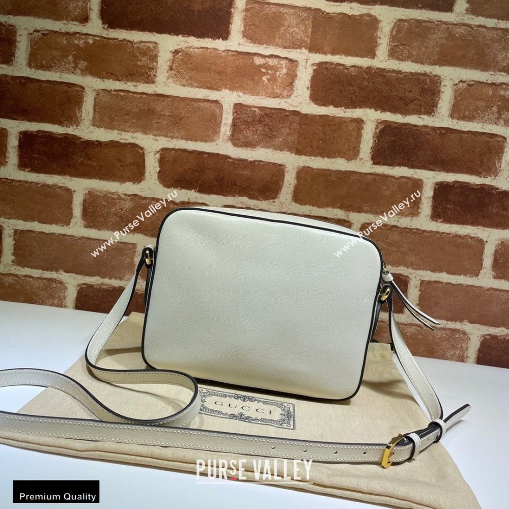 Gucci Horsebit 1955 Small Shoulder Bag 645454 Leather White 2020 (dlh-20121528)