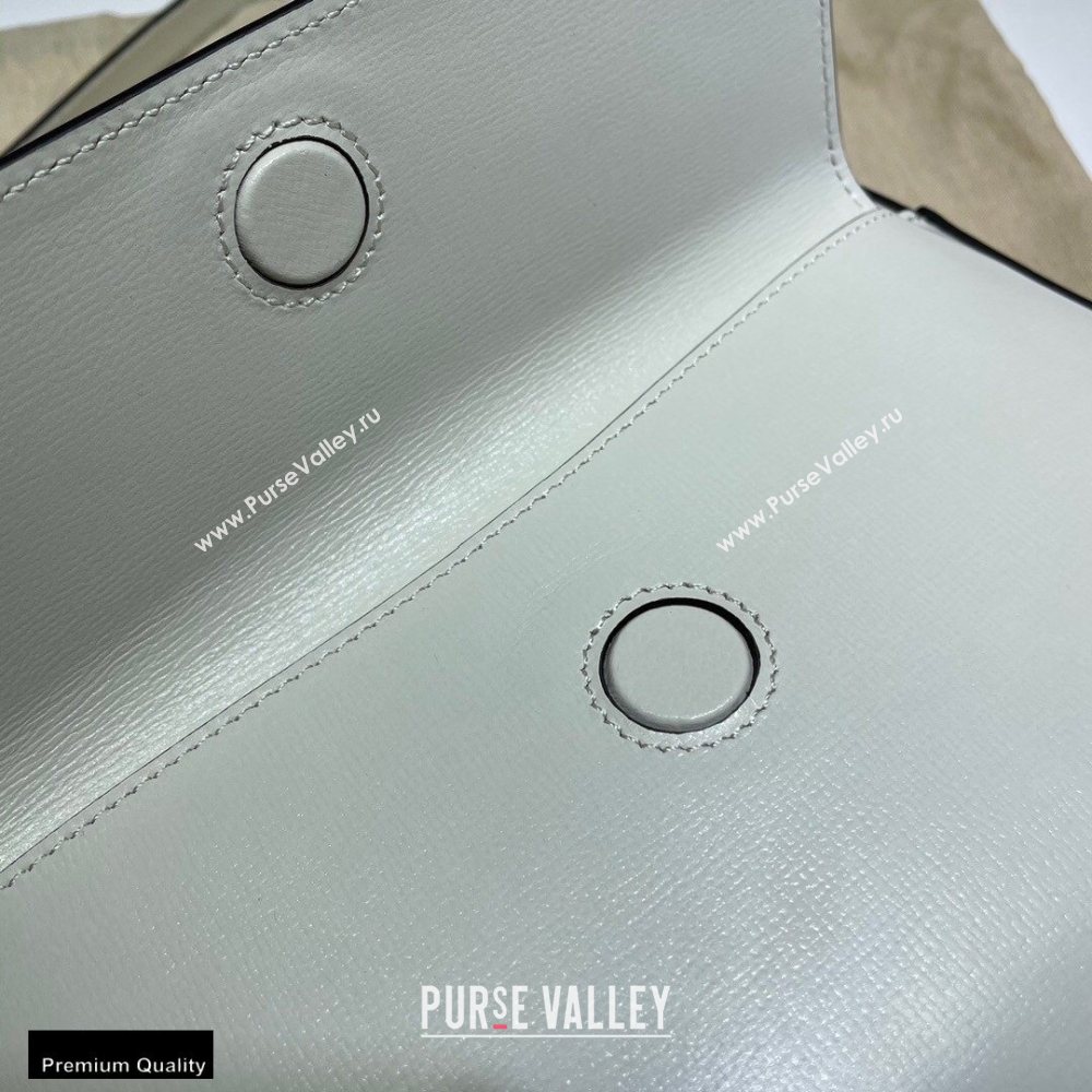 Gucci Horsebit 1955 Small Shoulder Bag 645454 Leather White 2020 (dlh-20121528)