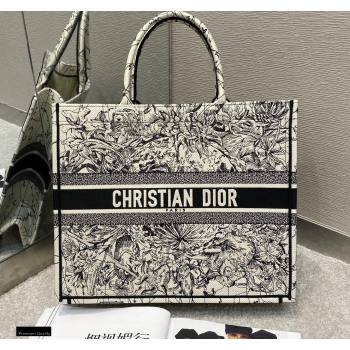 Dior Book Tote Bag in Multicolor Zodiac Embroidery 2020 (vivi-20121508)