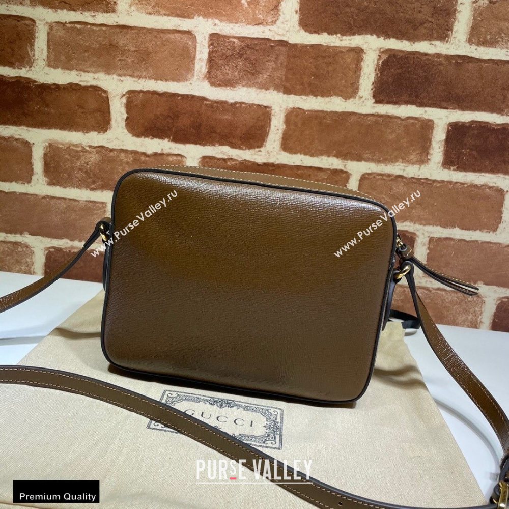 Gucci Horsebit 1955 Small Shoulder Bag 645454 Leather Coffee 2020 (dlh-20121527)