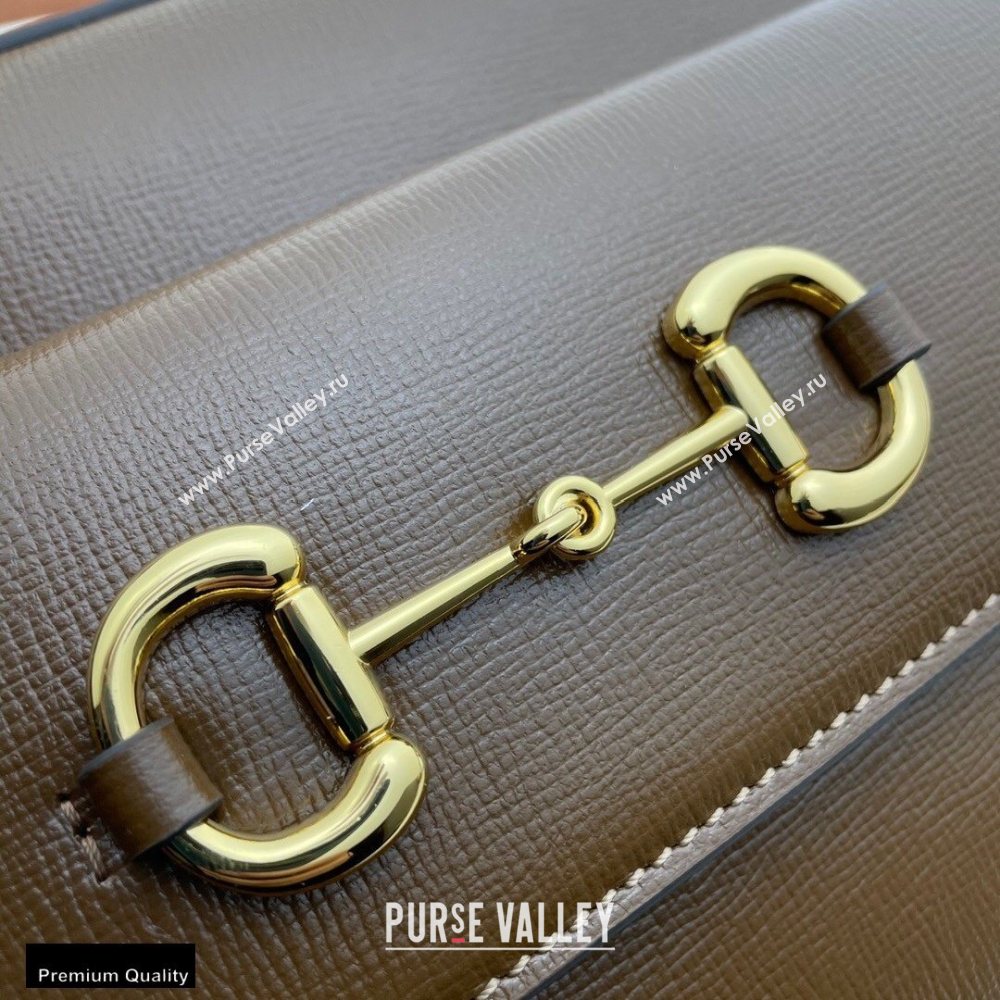 Gucci Horsebit 1955 Small Shoulder Bag 645454 Leather Coffee 2020 (dlh-20121527)