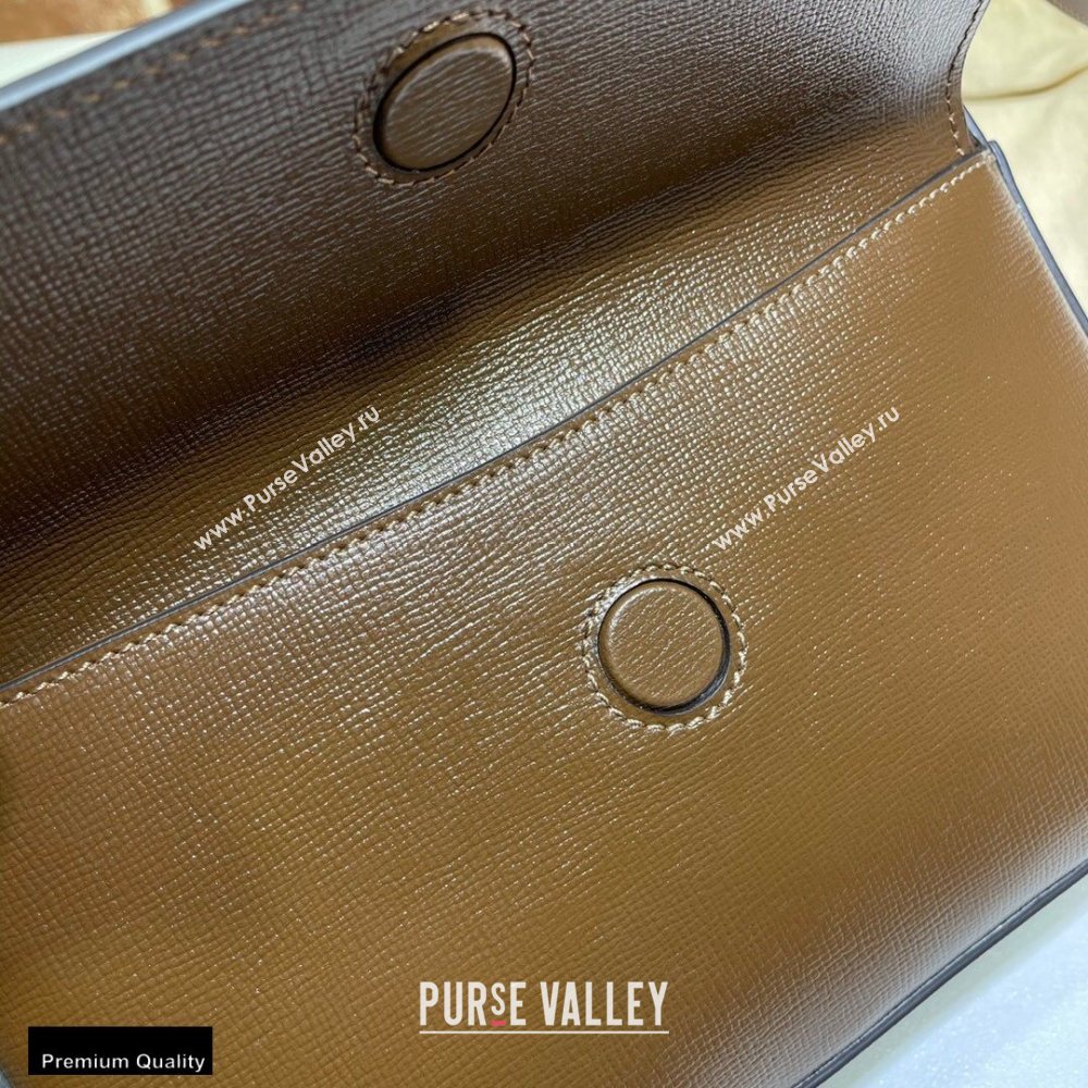 Gucci Horsebit 1955 Small Shoulder Bag 645454 Leather Coffee 2020 (dlh-20121527)