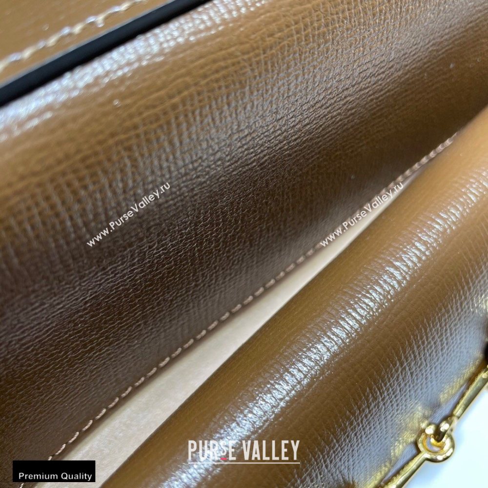 Gucci Horsebit 1955 Small Shoulder Bag 645454 Leather Coffee 2020 (dlh-20121527)