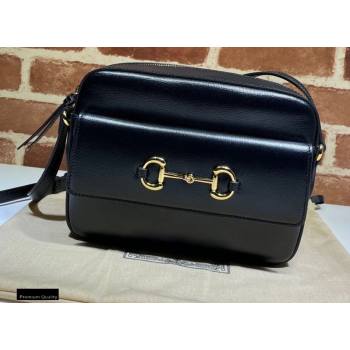 Gucci Horsebit 1955 Small Shoulder Bag 645454 Leather Black 2020 (dlh-20121526)