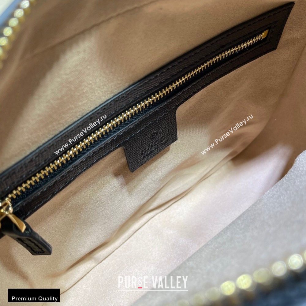 Gucci Horsebit 1955 Small Shoulder Bag 645454 Leather Black 2020 (dlh-20121526)