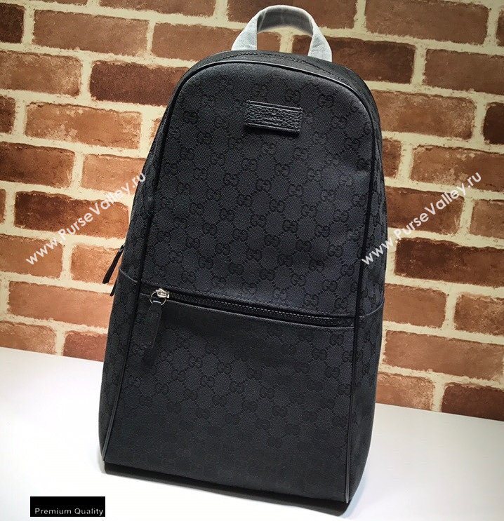Gucci Slim Backpack Bag 449181 GG Canvas Black (dlh-20121604)
