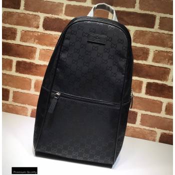 Gucci Slim Backpack Bag 449181 GG Guccissima Black (dlh-20121606)