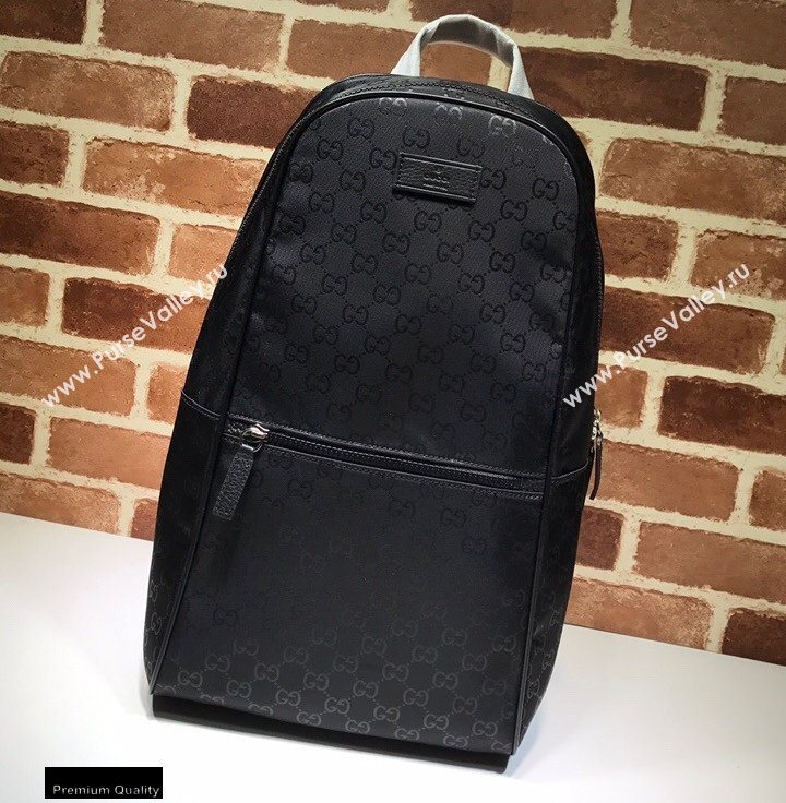 Gucci Slim Backpack Bag 449181 GG Guccissima Black (dlh-20121606)