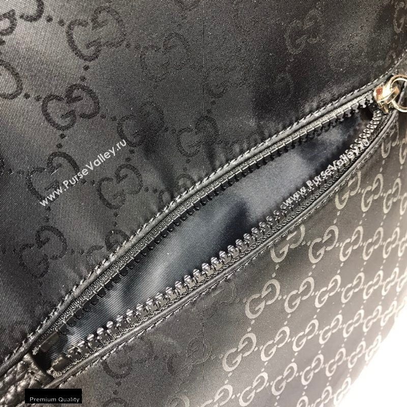 Gucci Slim Backpack Bag 449181 GG Guccissima Black (dlh-20121606)