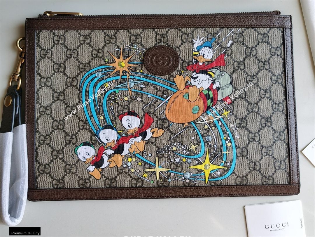 Disney x Gucci Donald Duck Pouch Clutch Bag 647925 2020 (dlh-20121510)