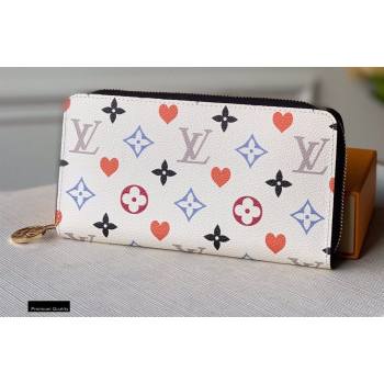 Louis Vuitton Game On Zippy Wallet M57491 White 2021 (kiki-20121602)