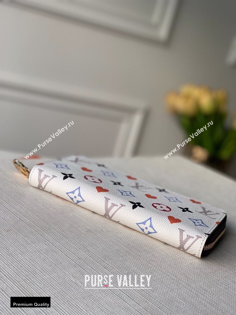 Louis Vuitton Game On Zippy Wallet M57491 White 2021 (kiki-20121602)