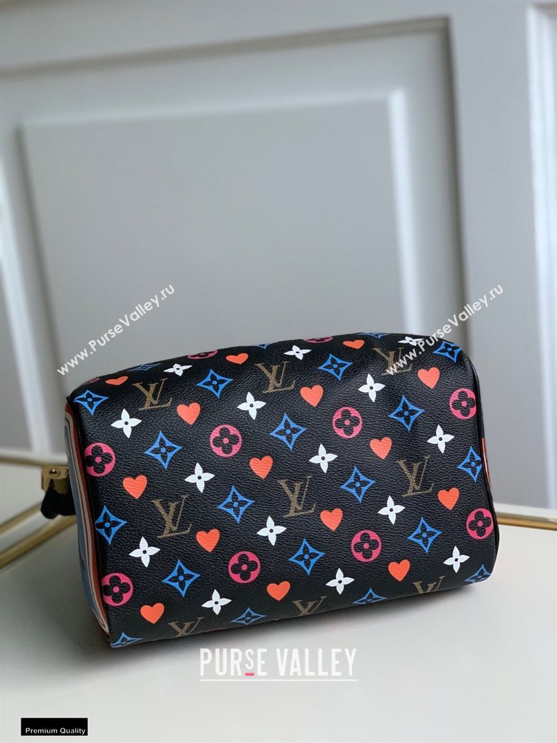 Louis Vuitton Game On Speedy Bandouliere 25 Bag M57466 Black 2021 (gaoshang-20121601)