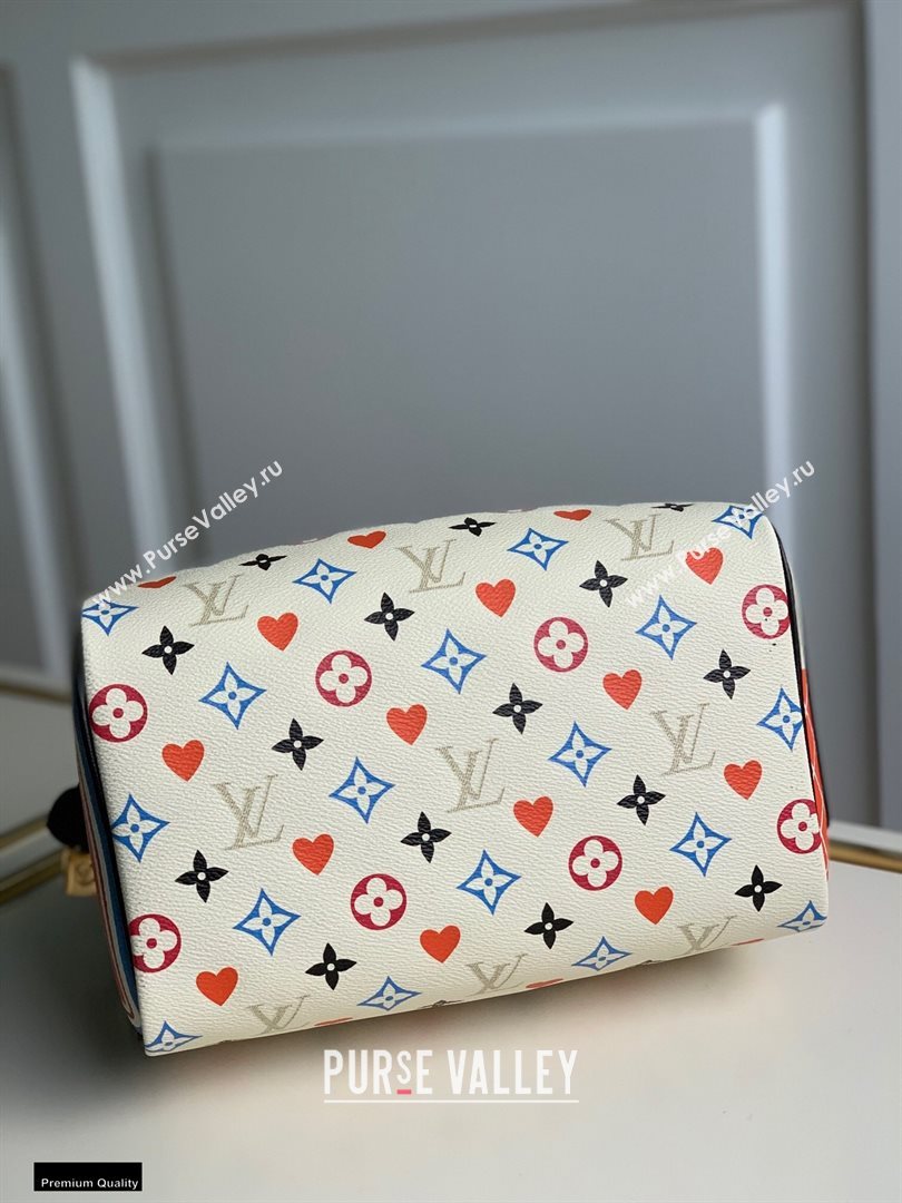 Louis Vuitton Game On Speedy Bandouliere 25 Bag M57466 White 2021 (gaoshang-20121602)