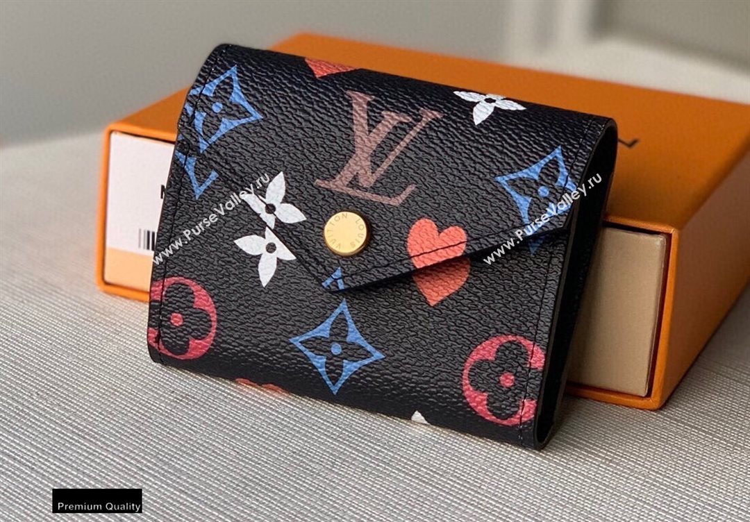 Louis Vuitton Game On Zoe Wallet M80278 Black 2021 (kiki-20121605)