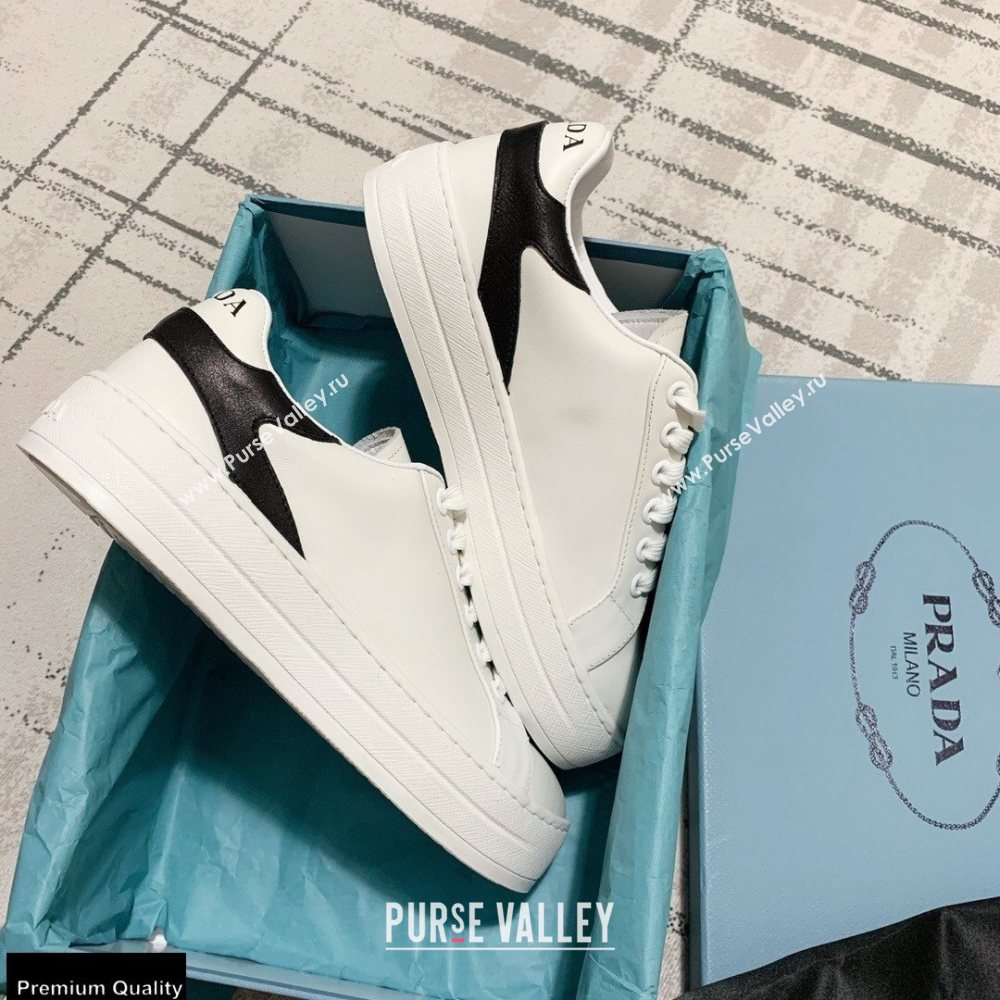 Prada Logo Leather Sneakers White 2020 (kewei-20121711)