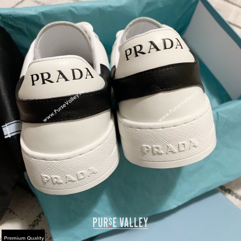 Prada Logo Leather Sneakers White 2020 (kewei-20121711)