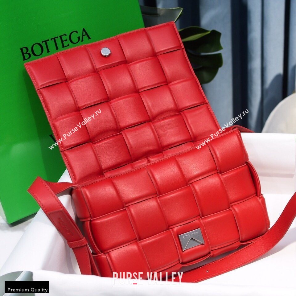 Bottega Veneta Nappa Padded Cassette Crossbody Bag Red (misu-20121811)