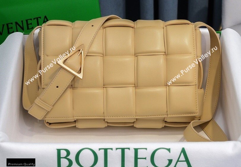 Bottega Veneta Nappa Padded Cassette Crossbody Bag Apricot (misu-20121816)
