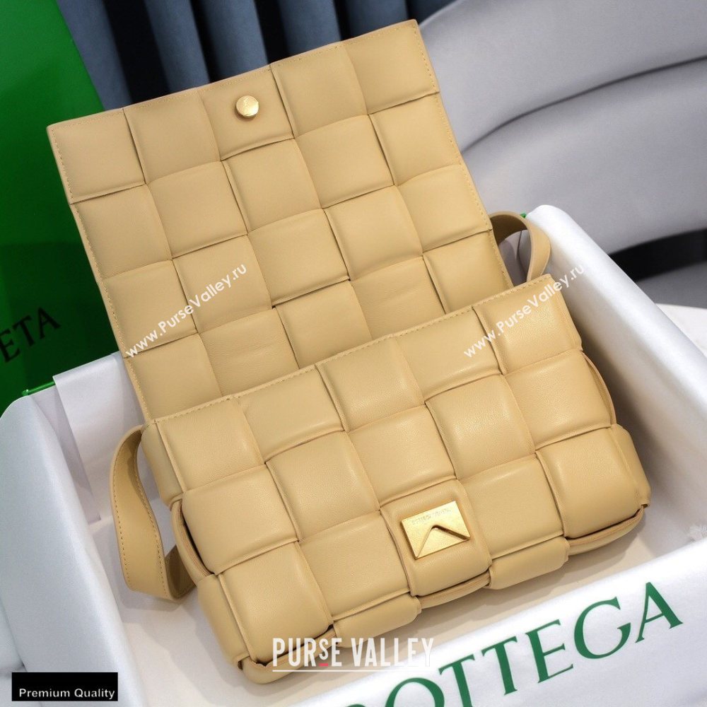 Bottega Veneta Nappa Padded Cassette Crossbody Bag Apricot (misu-20121816)