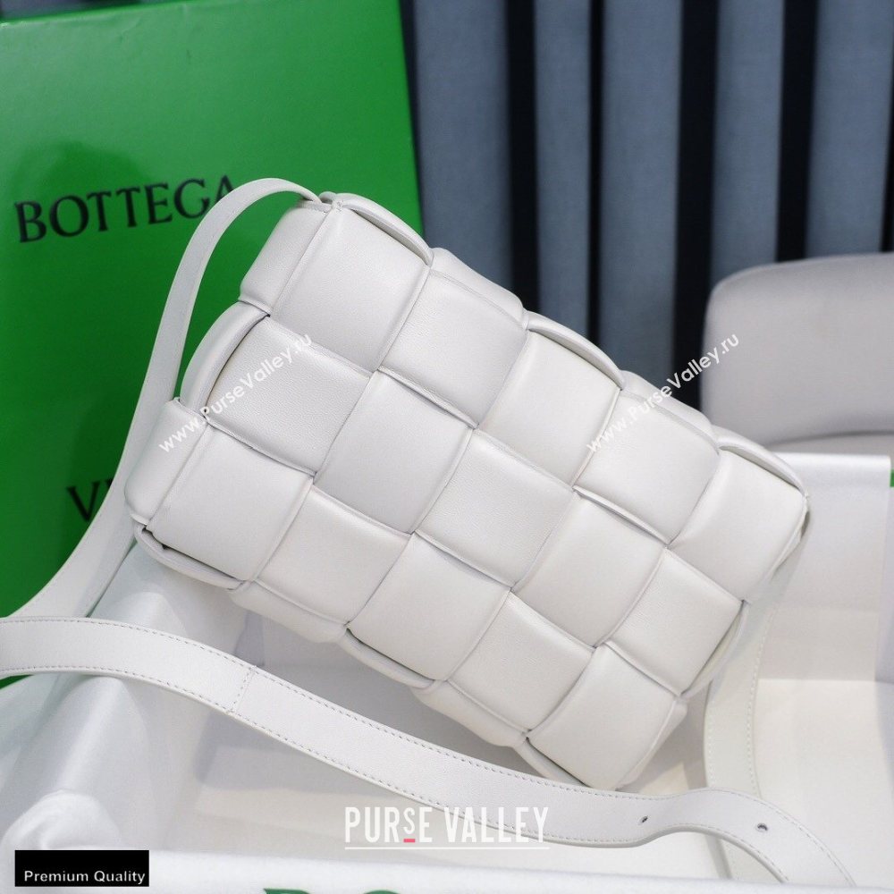 Bottega Veneta Nappa Padded Cassette Crossbody Bag White (misu-20121808)