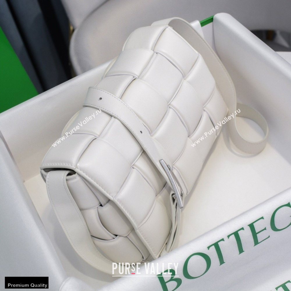 Bottega Veneta Nappa Padded Cassette Crossbody Bag White (misu-20121808)