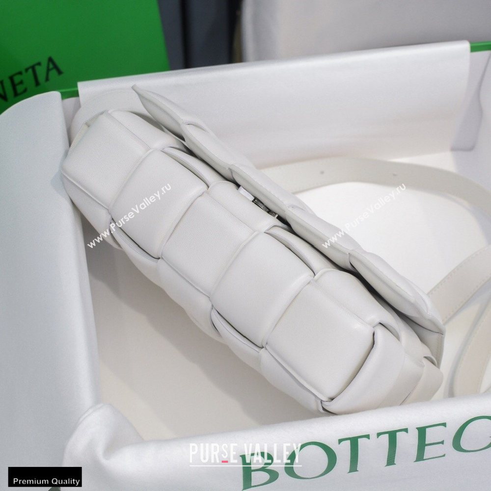 Bottega Veneta Nappa Padded Cassette Crossbody Bag White (misu-20121808)