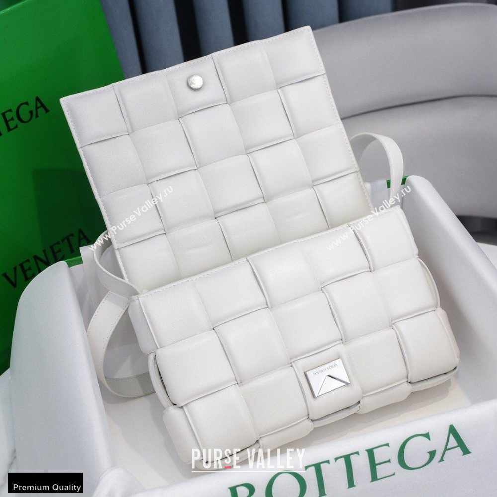Bottega Veneta Nappa Padded Cassette Crossbody Bag White (misu-20121808)