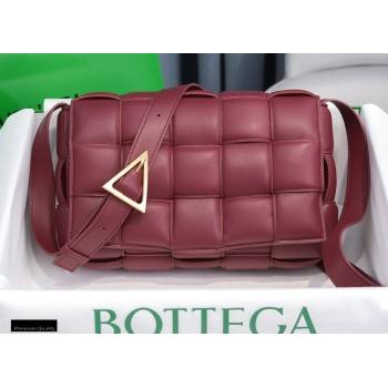 Bottega Veneta Nappa Padded Cassette Crossbody Bag Burgundy 02 (misu-20121810)