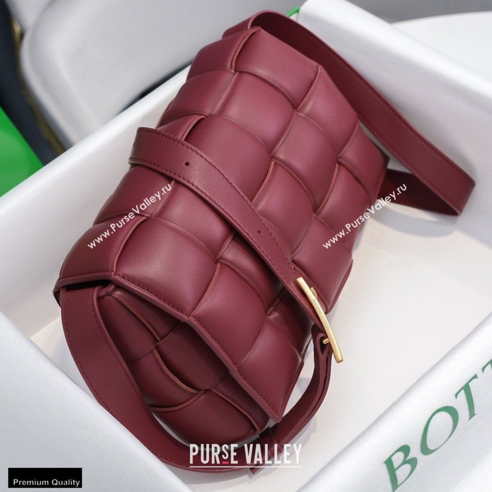 Bottega Veneta Nappa Padded Cassette Crossbody Bag Burgundy 02 (misu-20121810)