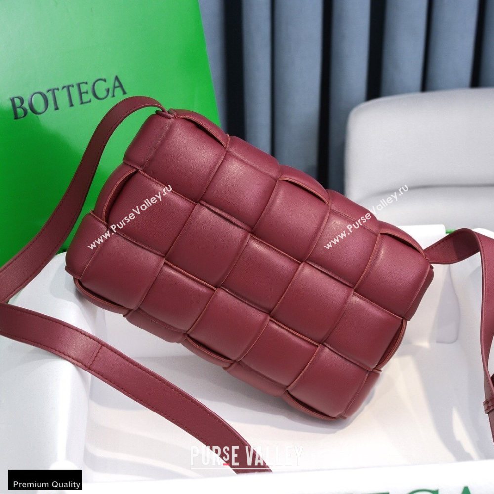 Bottega Veneta Nappa Padded Cassette Crossbody Bag Burgundy 02 (misu-20121810)