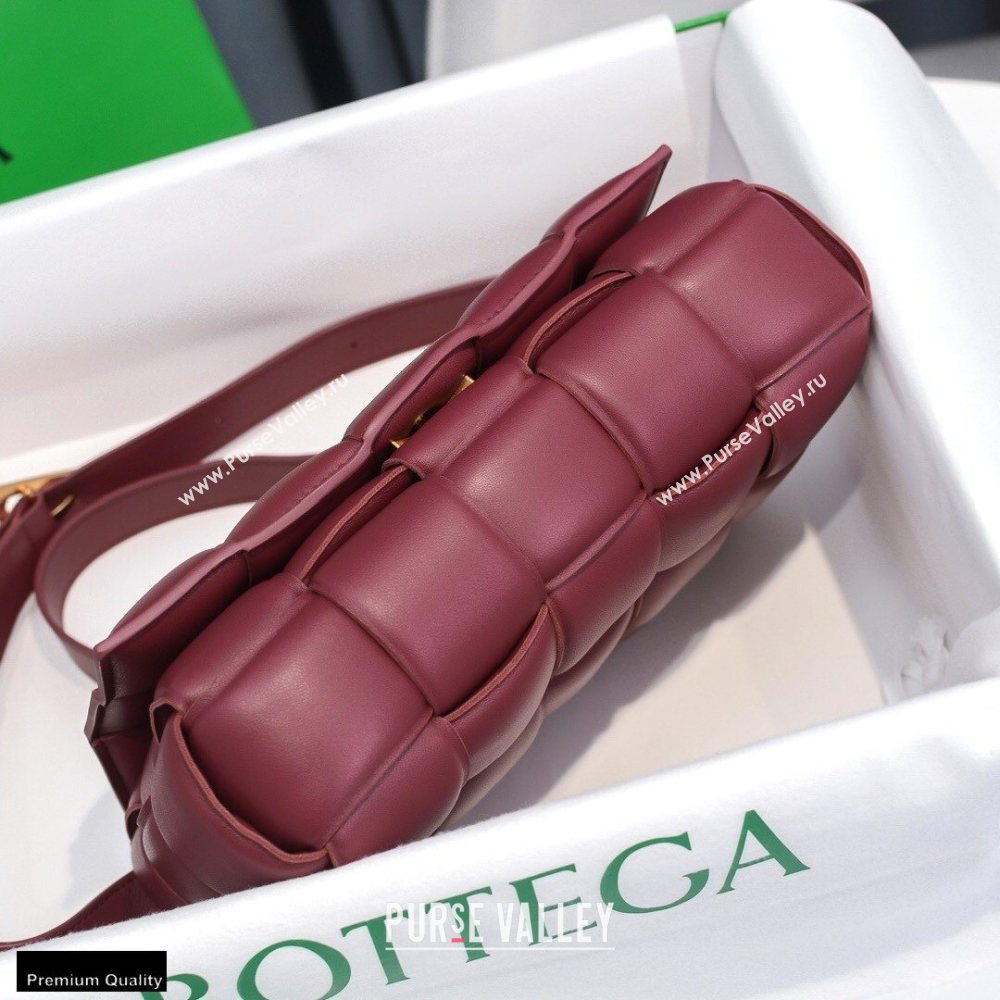 Bottega Veneta Nappa Padded Cassette Crossbody Bag Burgundy 02 (misu-20121810)