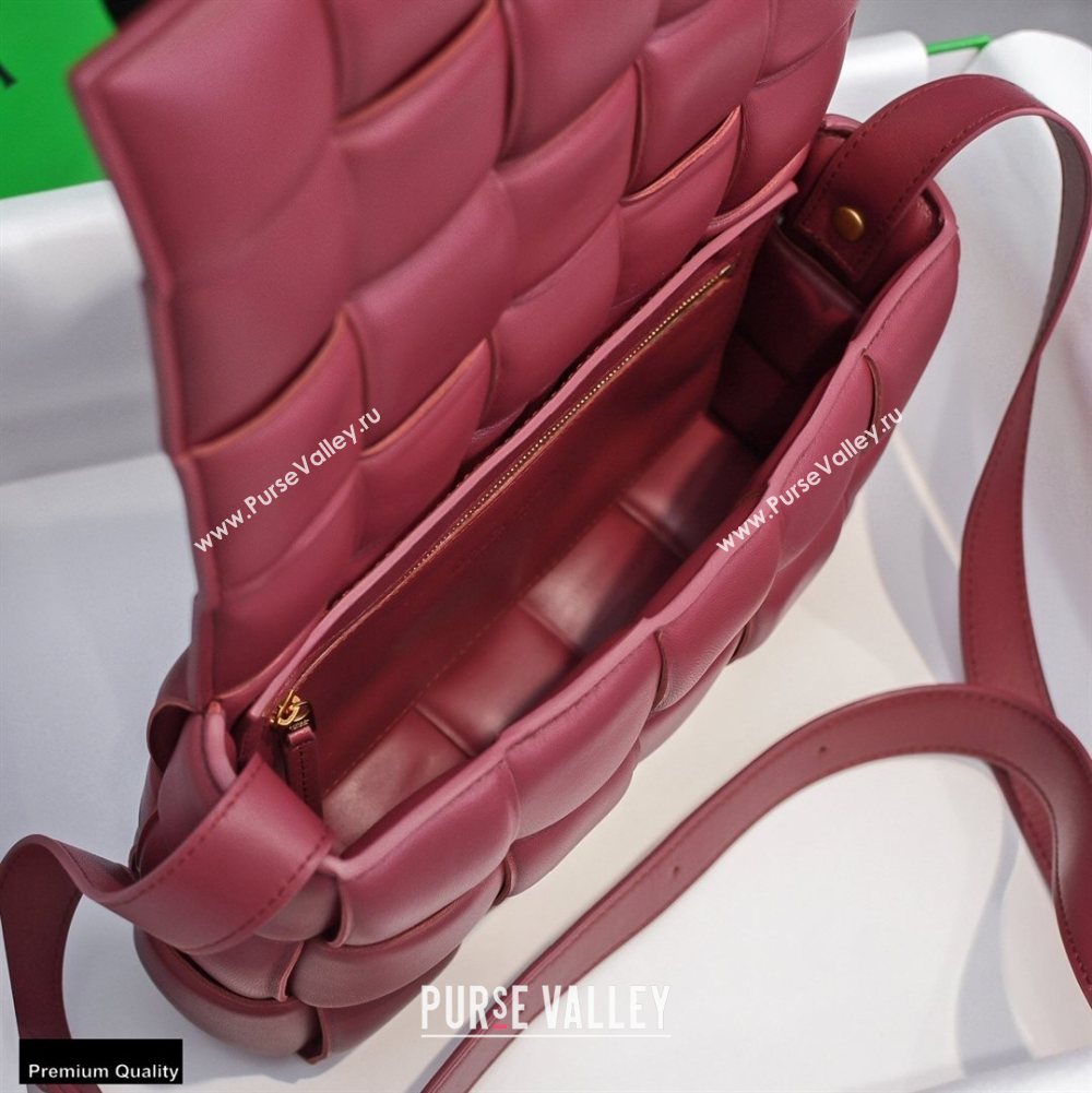 Bottega Veneta Nappa Padded Cassette Crossbody Bag Burgundy 02 (misu-20121810)