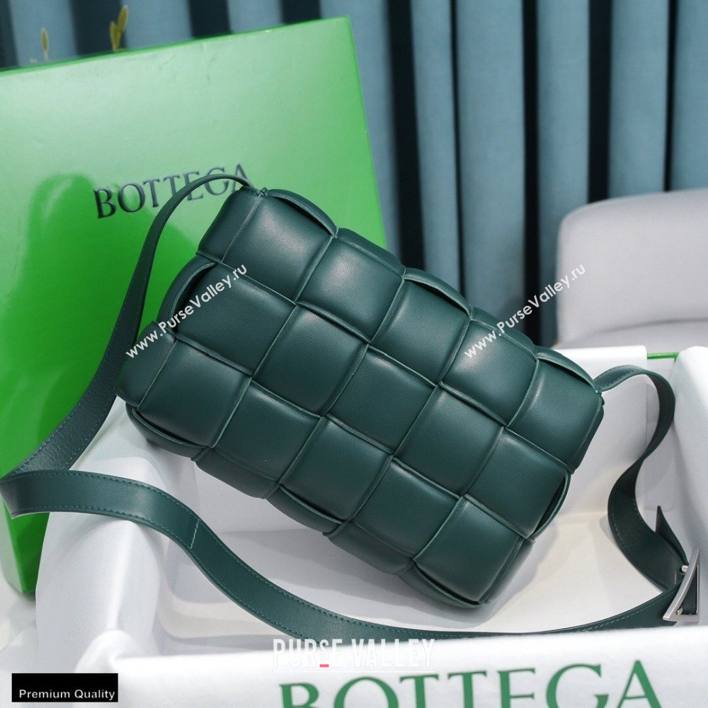 Bottega Veneta Nappa Padded Cassette Crossbody Bag Dark Green (misu-20121805)