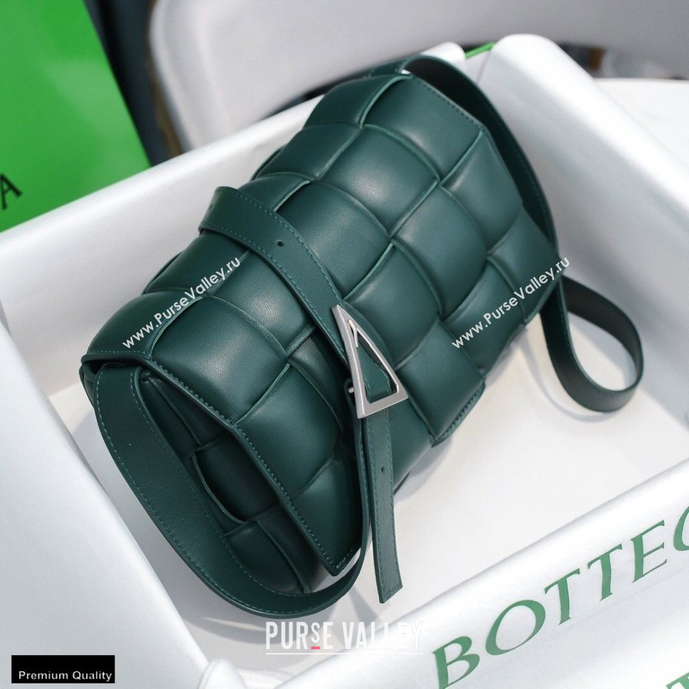Bottega Veneta Nappa Padded Cassette Crossbody Bag Dark Green (misu-20121805)