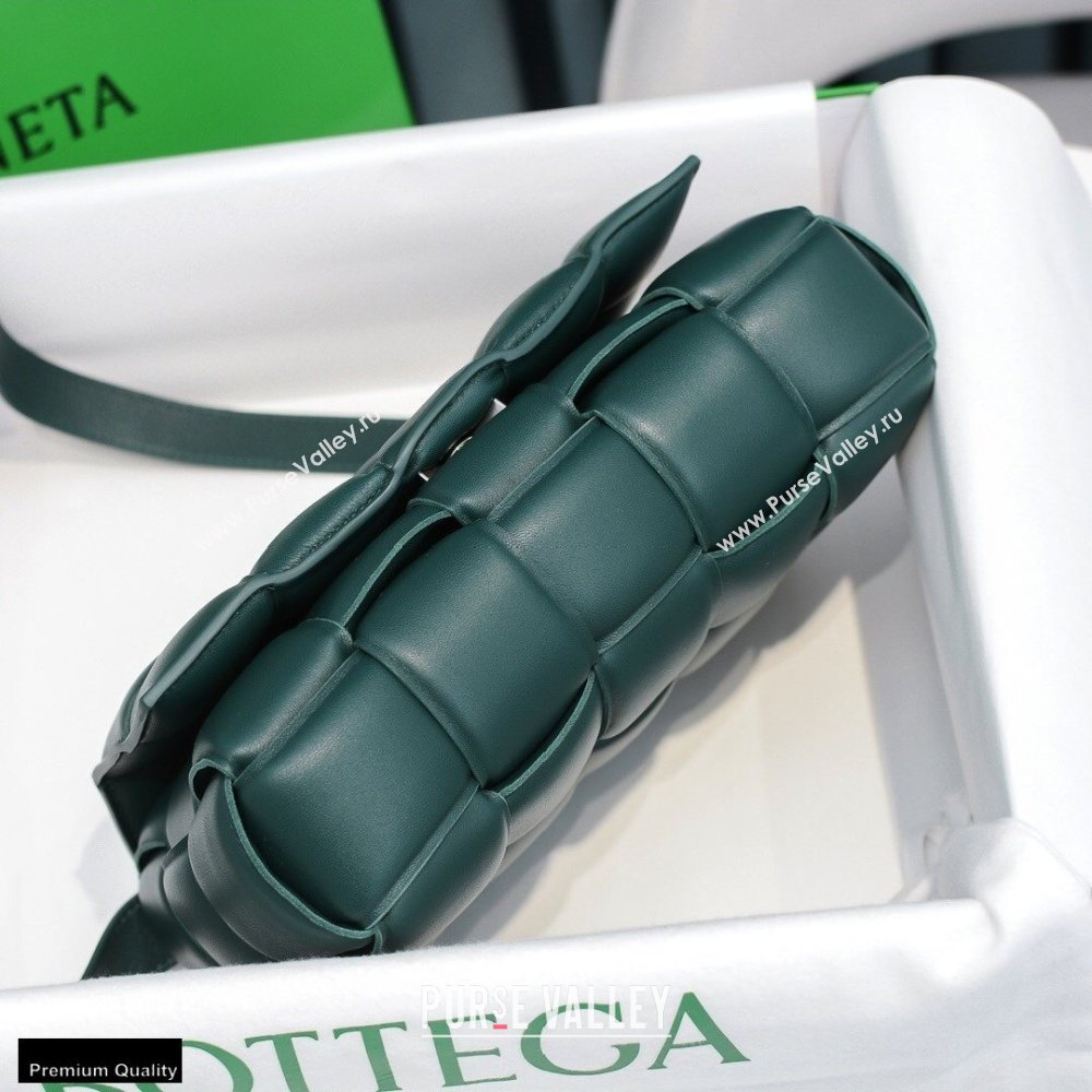 Bottega Veneta Nappa Padded Cassette Crossbody Bag Dark Green (misu-20121805)
