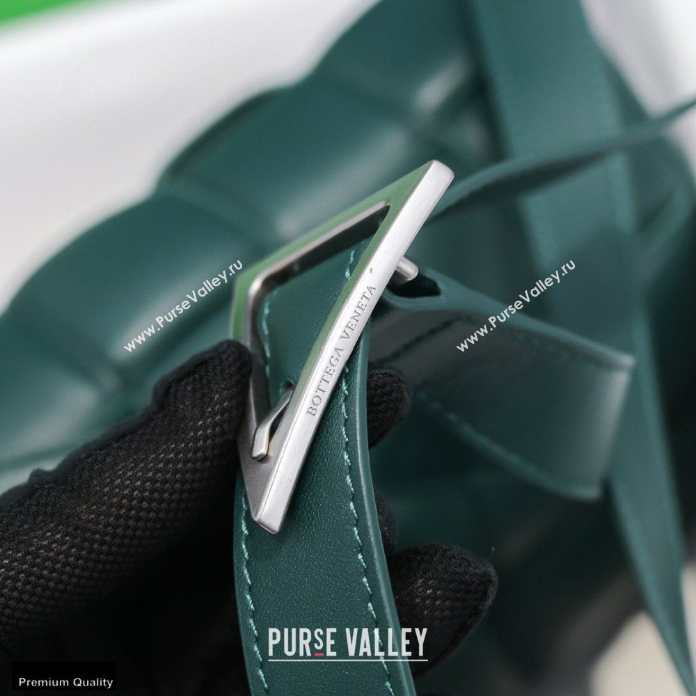 Bottega Veneta Nappa Padded Cassette Crossbody Bag Dark Green (misu-20121805)