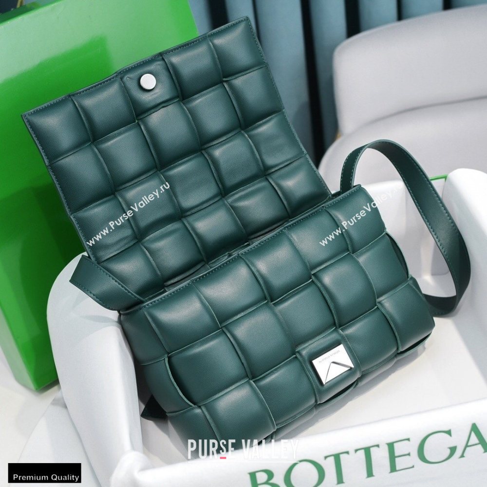 Bottega Veneta Nappa Padded Cassette Crossbody Bag Dark Green (misu-20121805)