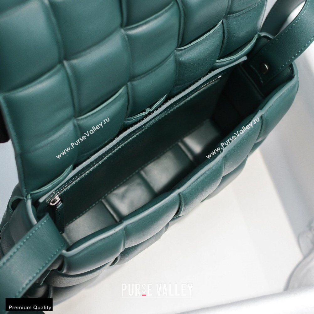 Bottega Veneta Nappa Padded Cassette Crossbody Bag Dark Green (misu-20121805)