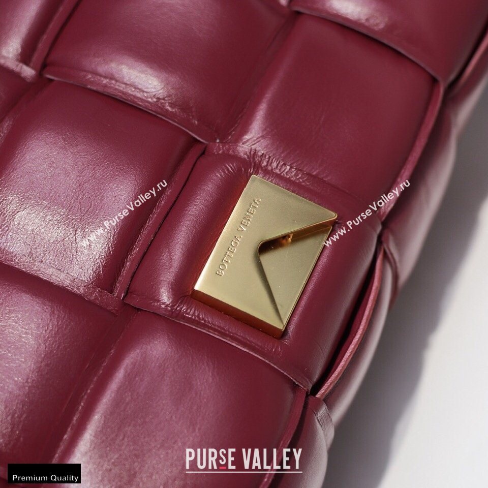 Bottega Veneta Nappa Padded Cassette Crossbody Bag Burgundy 01 (misu-20121809)