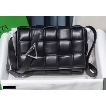 Bottega Veneta Nappa Padded Cassette Crossbody Bag Black/Silver (misu-20121822)