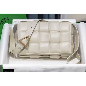 Bottega Veneta Nappa Padded Cassette Crossbody Bag Creamy (misu-20121807)